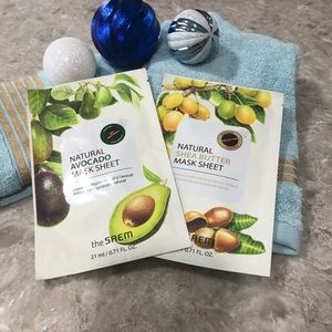 SAEM Natural Sheet Masks in Shea Butter & Avocado